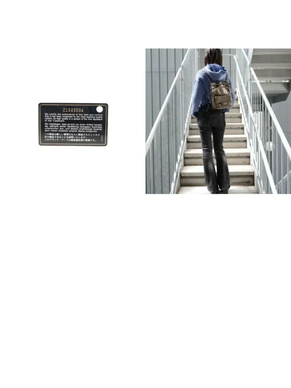 Chanel Backpack Lambskin Quilted Sac - Picture 10 of 10